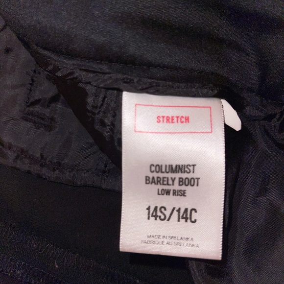 Women's Express Columnist barely boot low rise dress pants size 14 short EUC - Picture 5 of 5